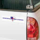 EPISCOPALIËNTEN ZIJN HYBRIDEN BUMPERSTICKER (Op Truck)