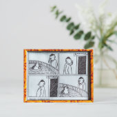 Episode i zoologisk hage briefkaart (Staand voorkant)