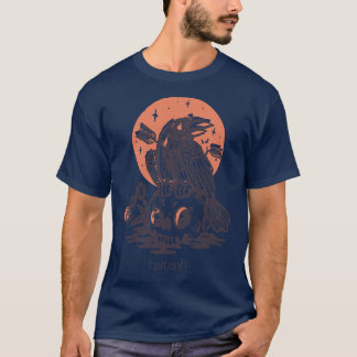Epitaph koning karmozijnrood t-shirt