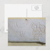 Epitaph met een opluchting van de Good Shepherd Briefkaart (Voorkant / Achterkant)