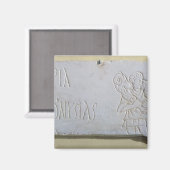 Epitaph met een opluchting van de Good Shepherd Magneet (Voorkant / Achterkant)