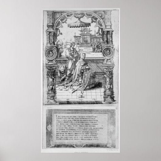 Epitaph van Margaret of Austria Poster (Voorkant)