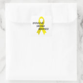 Epithelioïd Sarcoma Awareness Ribbon van Janz Vierkante Sticker (Tas)