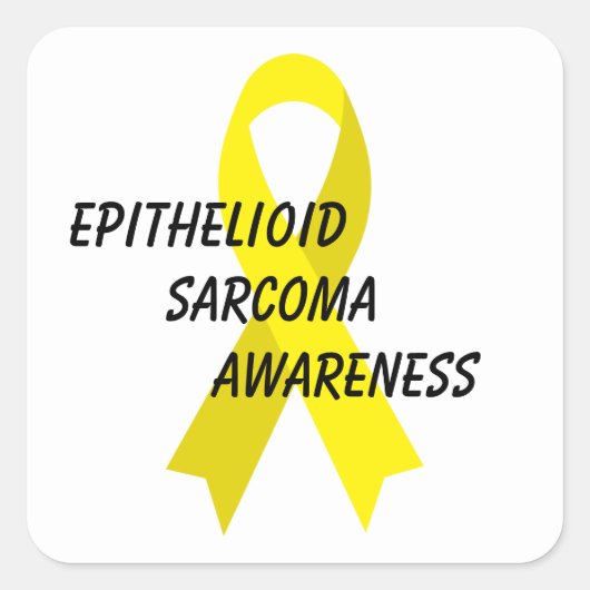 Epithelioïd Sarcoma Awareness Ribbon van Janz Vierkante Sticker (Voorkant)
