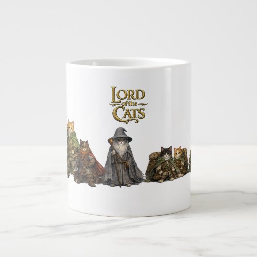 Epitisch-fantasy-kattenmok Grote Koffiekop (Voorkant)