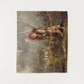 Epitische fantasieboogschutter in betoverd bos wandkleed (Voorkant)