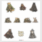 Epitische Fantasy Quests Katten Sticker (Vel)