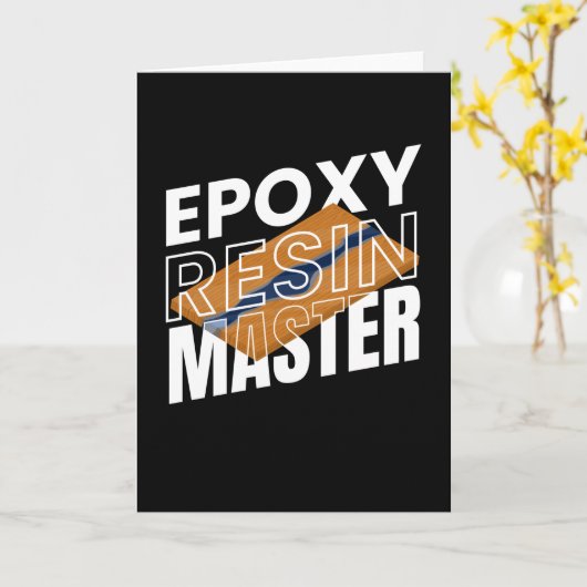 Epoxy hars carpenter hout kaart (Gele Bloem)