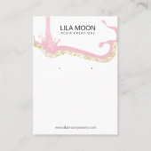 Epoxyhars oorbel Kaarten Visitekaartje (Voorkant)