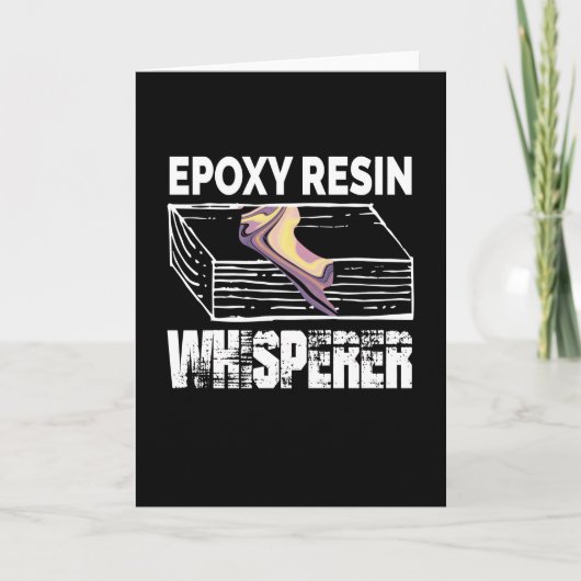 Epoxyhars Whisperer Resin Carpenter Wood Kaart (Voorkant)