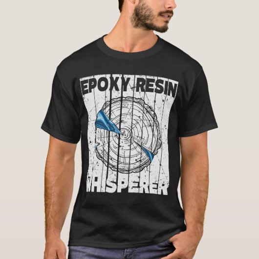 Epoxyhars Whisperer Woodworking Epoxy T-shirt (Voorkant)