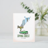 Epping Forest Essex Engeland kaart (Staand voorkant)