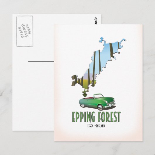 Epping Forest Essex Engeland kaart (Voorkant / Achterkant)