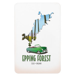 Epping Forest Essex Engeland kaart Magneet