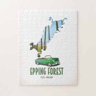 Epping Forest Essex England kaart Legpuzzel