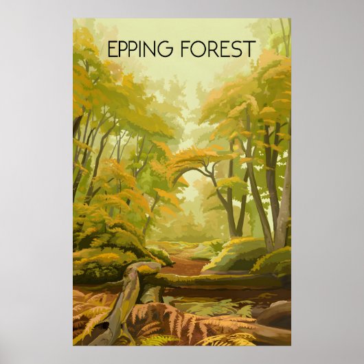 Epping Forest Travel Poster (Voorkant)
