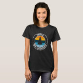 Epping New Hampshire NH USA City Pride Retro Sunse T-shirt (Voorkant volledig)