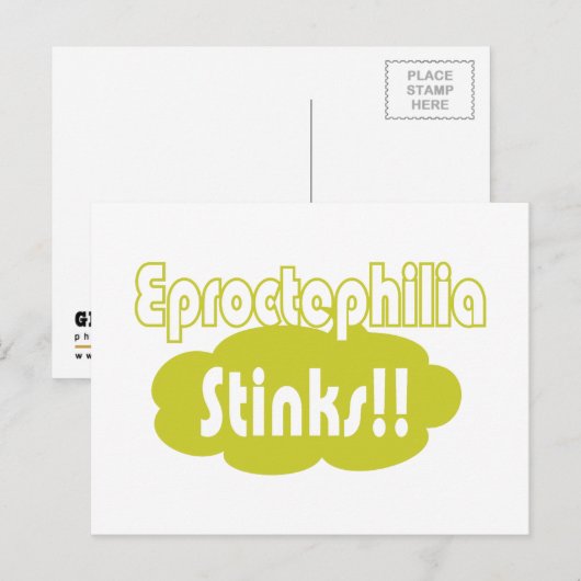 Eproctophilia Stinks! Briefkaart (Voorkant / Achterkant)