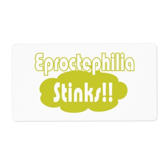 Eproctophilia Stinks! Etiket (Voorkant)