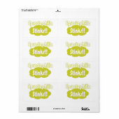 Eproctophilia Stinks! Etiket (Full Sheet)