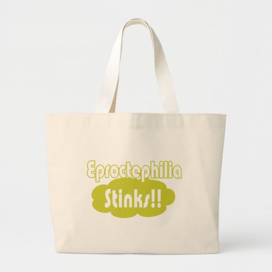 Eproctophilia Stinks! Grote Tote Bag (Voorkant)