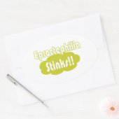 Eproctophilia Stinks! Ovale Sticker (Envelop)