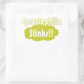 Eproctophilia Stinks! Rechthoekige Sticker (Tas)