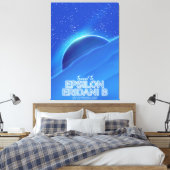 Epsilon Eridani b sciencefiction Reisposter Canvas Afdruk (Insitu (Slaapkamer))