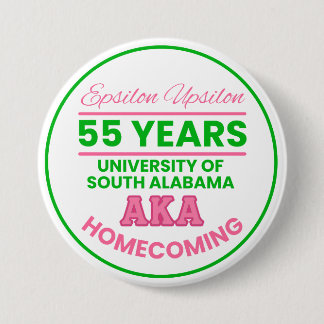 Epsilon Upsilon Custom Homecoming Pin Ronde Button 7,6 Cm