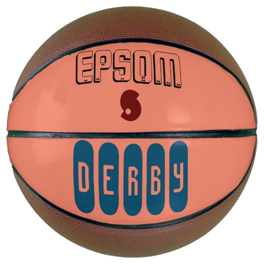 Epsom Derby Pattern Basketball Basketbal (Voorkant)