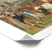 Epsom Races: De Race Over (olie op canvas) Poster (Hoek)