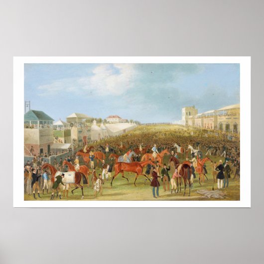 Epsom Races: De Race Over (olie op canvas) Poster (Voorkant)
