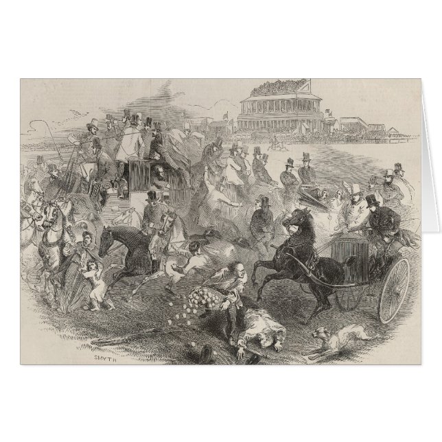 Epsom Races, Derby Day: De cursus verlaten (Voorkant Horizontaal)