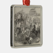 Epsom Races, Derby Day: De cursus verlaten Metalen Ornament (Rechts)