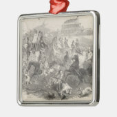 Epsom Races, Derby Day: De cursus verlaten Metalen Ornament (Links)