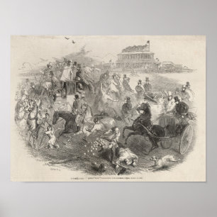 Epsom Races, Derby Day: De cursus verlaten Poster