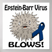 Epstein-Barr Virus blaast Awareness Design Poster (Voorkant)