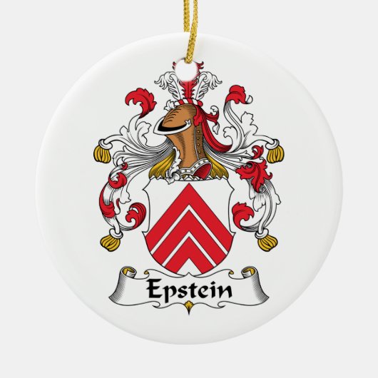 Epstein Family Crest Keramisch Ornament (Voorkant)
