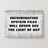 Epstein Files Button (Voorkant)