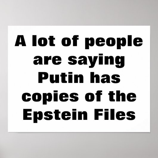 Epstein Files Poster (Voorkant)