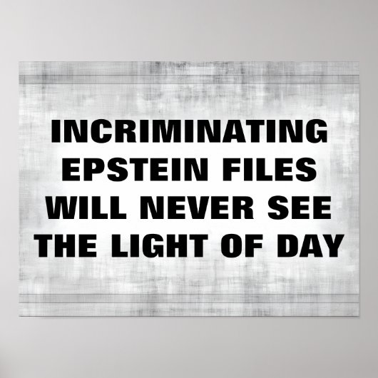 Epstein Files Poster (Voorkant)