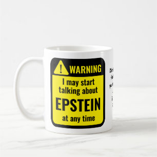 EPSTEIN Grappige Gepersonaliseerde Waarschuwing Koffiemok