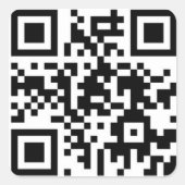 Epstein Trump Grand Jury Getuigenis QR-code Vierkante Sticker (Voorkant)