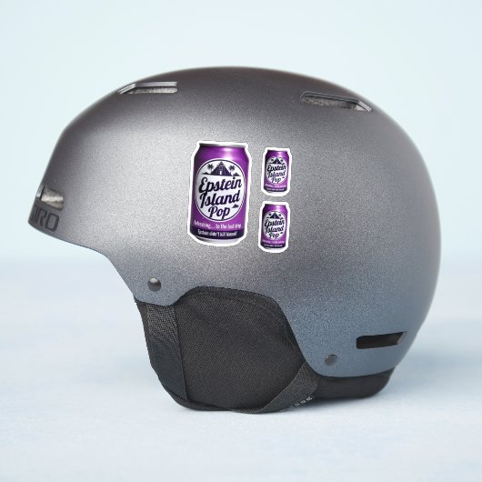 EPSTIEIN ISLAND STICKER (Helm Zijkant)