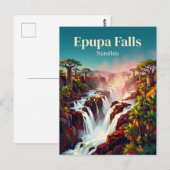 Epupa-watervallen Namibië Briefkaart (Voorkant / Achterkant)