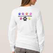 EPW drukt dames met lange beschermhoes af T-shirt (Achterkant)