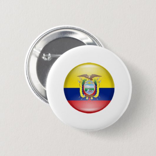 Equador Ronde Button 5,7 Cm (Voorkant /achterkant)