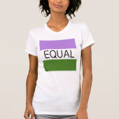 EQUAL Genderqueer Flag T-shirt (Voorkant)