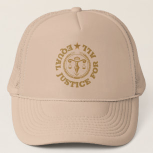 Equal Justice for all-Gold Justice badge Trucker Pet