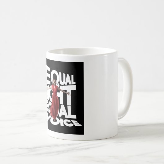 Equal Right Voice Coffee Tea Mok (Voorkant rechts)